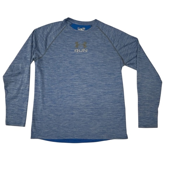 Under Armour Run Mens Size L Shirt Fitted Running Gym Training Long Sleeve - Picture 1 of 9
